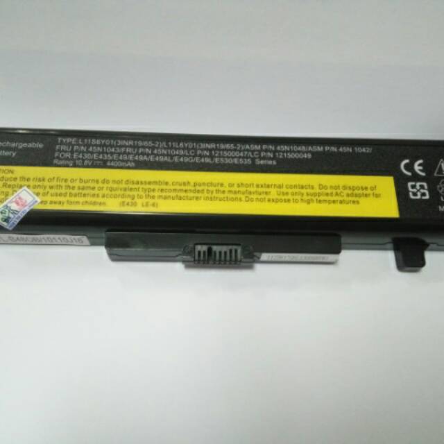 Baterai Battery lenovo B480 Y480 V480 E480 Y580 L116Y01