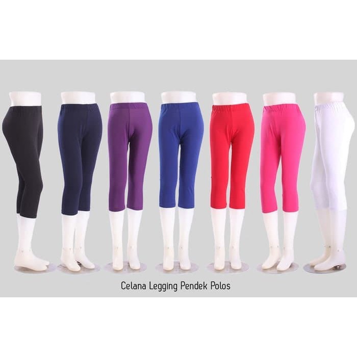 Celana Legging tanggung bb 37sampai55kg  Spandek Adem leging lejing pendek leggings sport