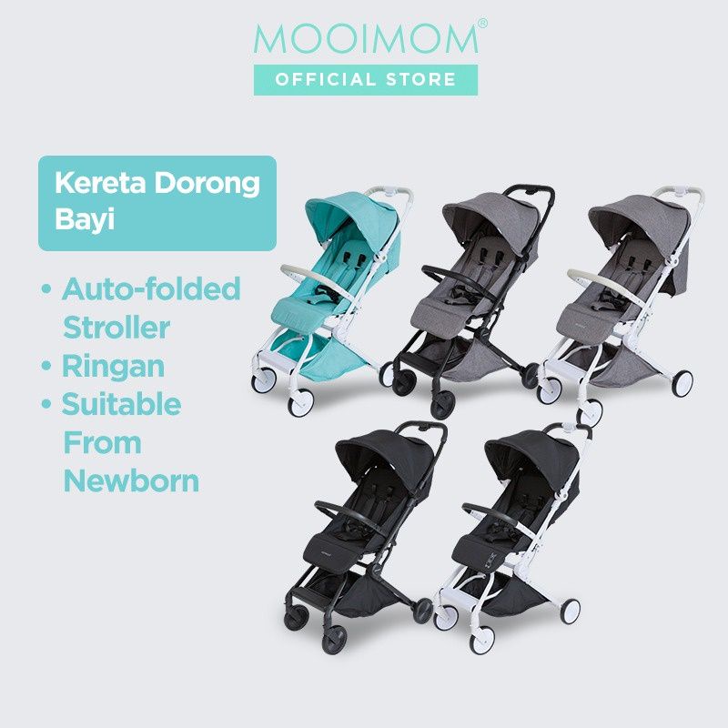 [READY STOCK] MOOIMOM One-Hand Fold Stroller - Kereta Dorong Bayi