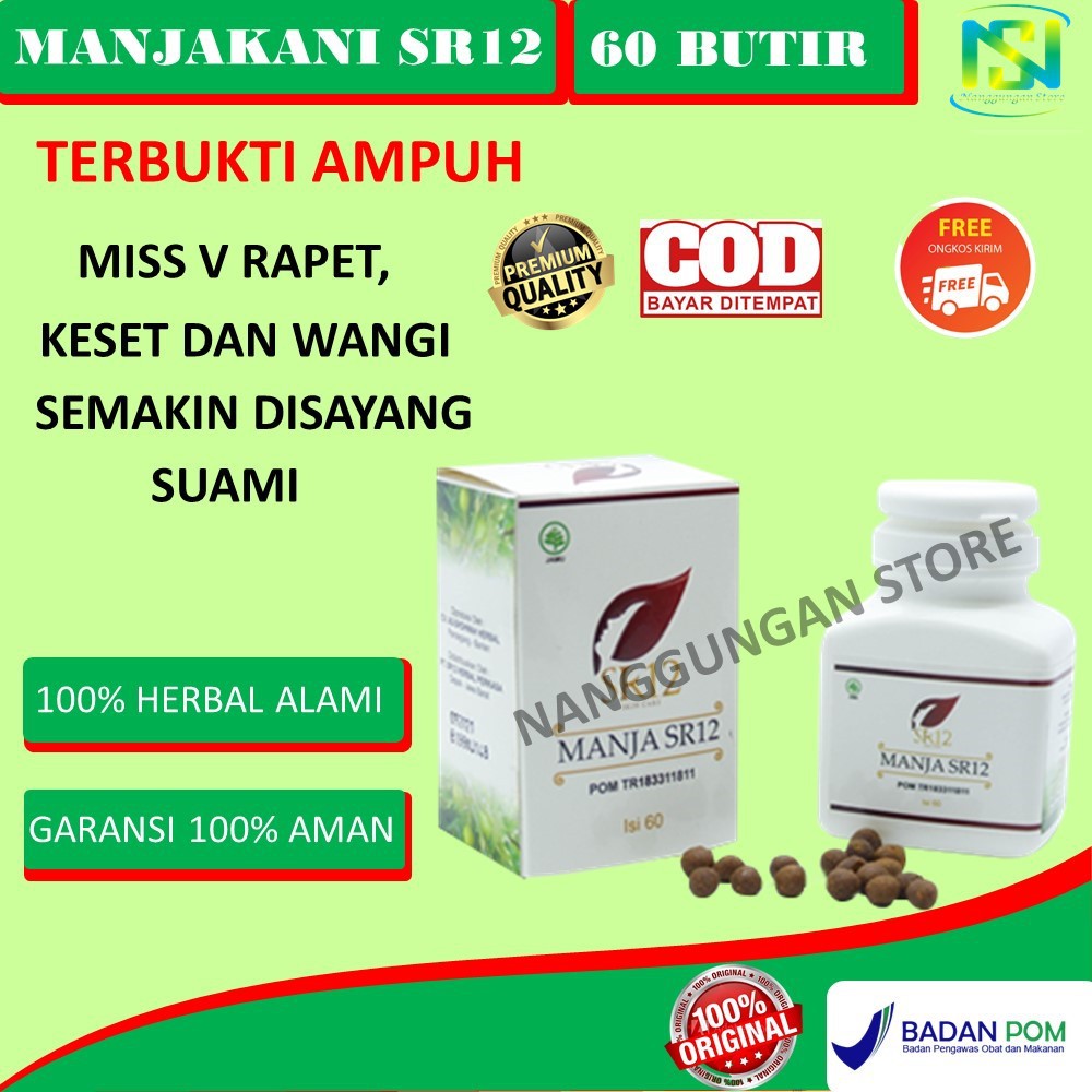 Manjakani SR12 Obat Keputihan Gatal Dan Bau Abnormal Herbal Kista Perapat Perapet Perawatan Merapatk
