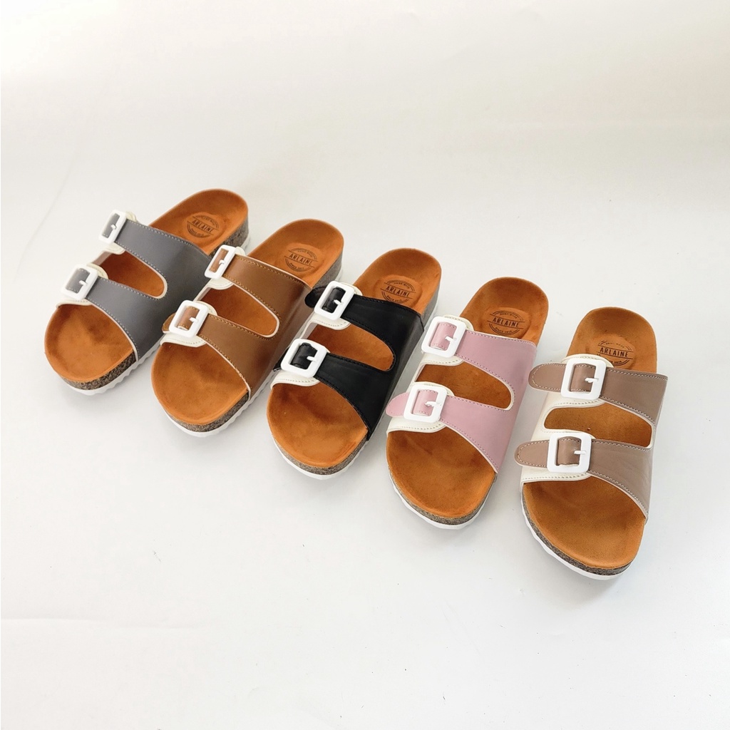 ARLAINE YOSHIE Sandal Casual wanita Sandal Puyuh Sandal Birken 2 Warna BM.01