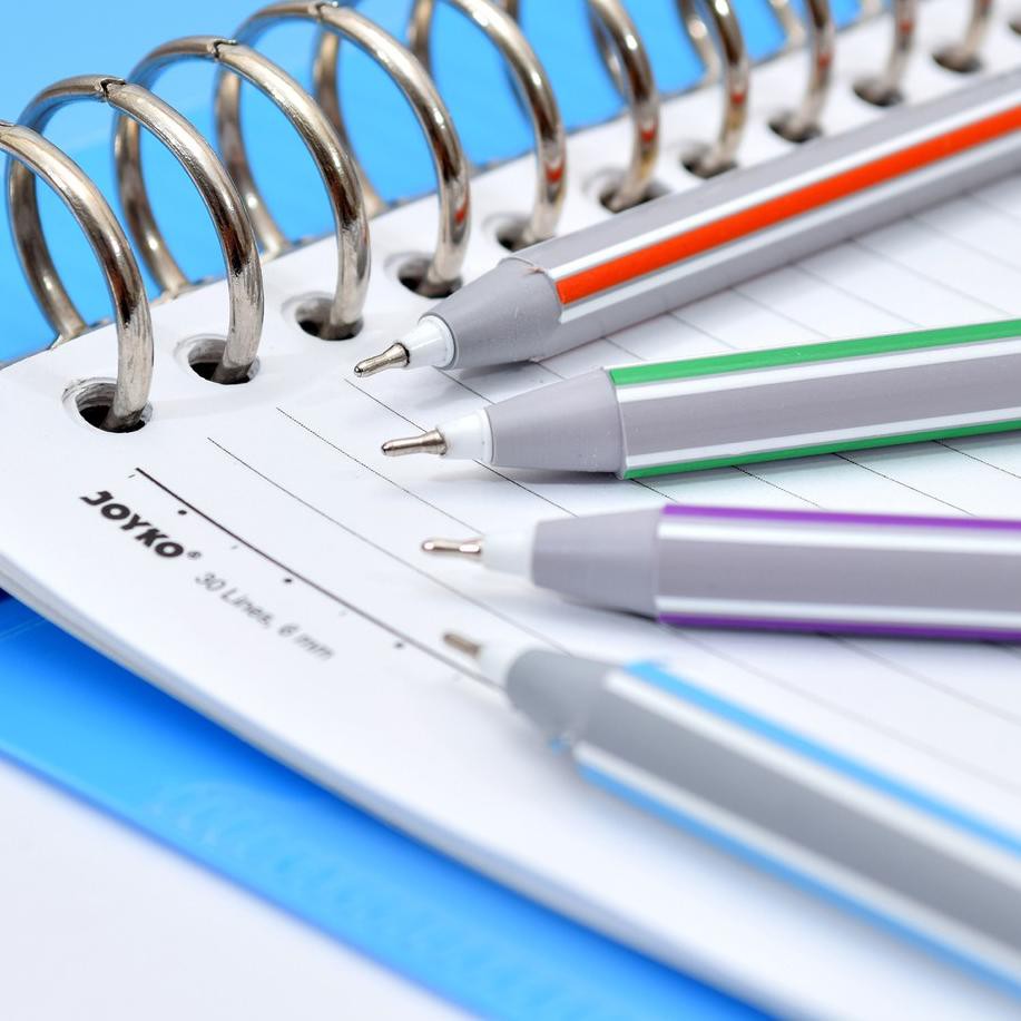 

N0P Ball Pen Pulpen Pena Joyko BP-275 Blue Biru Tris 0.7 mm 1 Box 12 Pcs Paling Popular