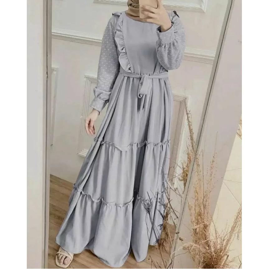 LUPI DRESS JUMBO MIX TILE DOTI IMPORT || S M L XL XXL XXXL 5L