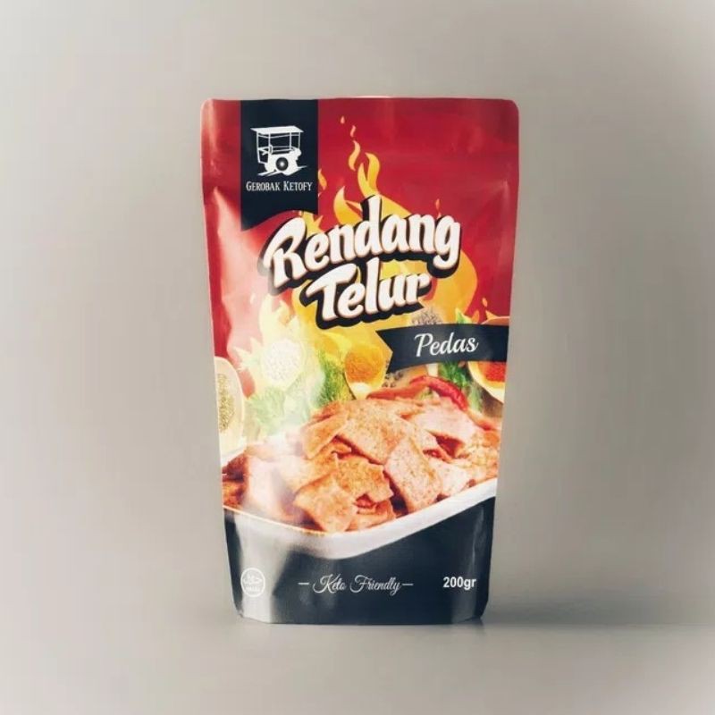 

Kripik rendang telur pedas keto