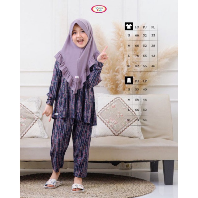 one set anak ORI yessana - Iymel - viscose uniqlo premium