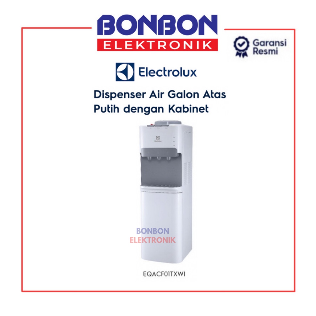 Electrolux Dispenser Galon Atas + Showcase Kabinet EQACF01TXWI