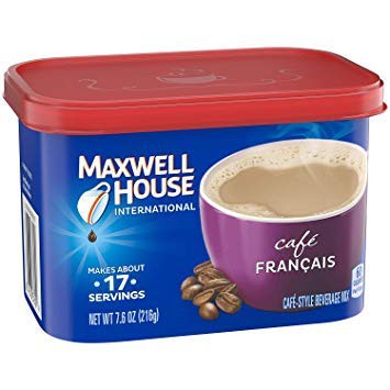 Maxwell House International Coffee Francais Cafe Style Beverage Mix Canister 216g
