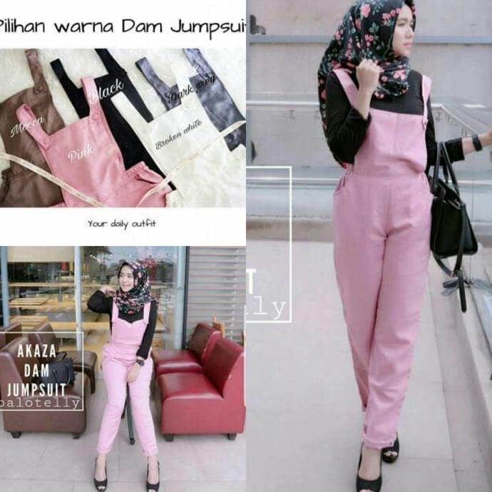 Jumpsuit Hijab Warna Mocca