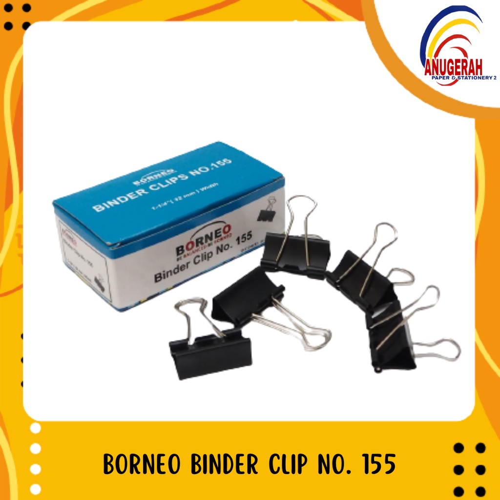 

BORNEO BINDER CLIP NO. 155 (PCS)
