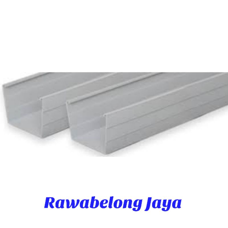 PVC TALANG AIR KOTAK BESAR "LANGGENG" 8inch 20cmx15cm SET