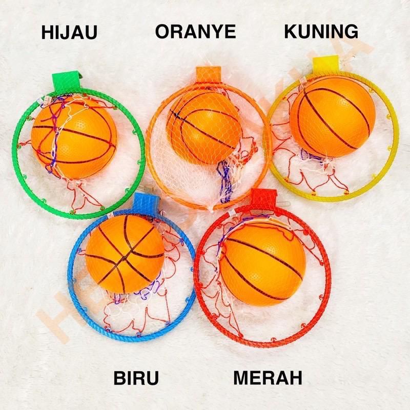 NB-01 Mainan Ring Basket Anak free Bola Basket
