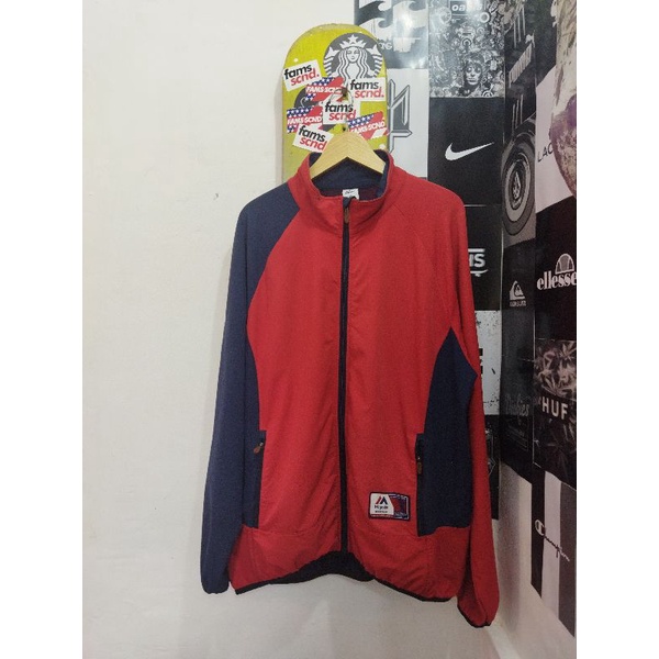 Majestic Windbreaker pullover / winbreaker second / majestic second / mlb second / jacket colorblock