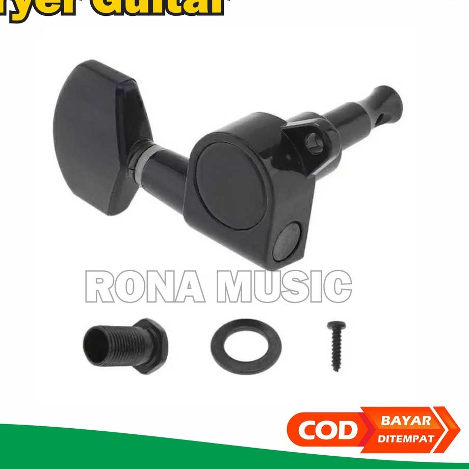 Lagi Tren.. Dryer Grover Gitar Elektrik Listrik sejajar / Puteran Gitar 6 pcs Sejajar