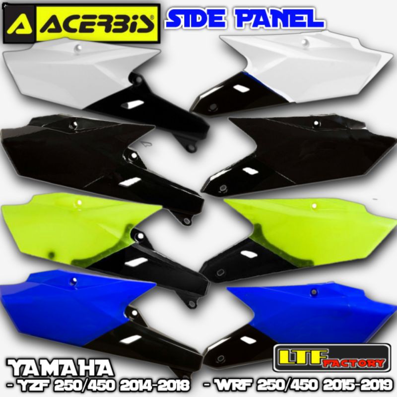 YAMAHA YZF - WRF 250 450 FX 2014 2015 2016 2017 2018 2019 - ACERBIS SIDE PANEL COVER BODY PAPAN NOMO