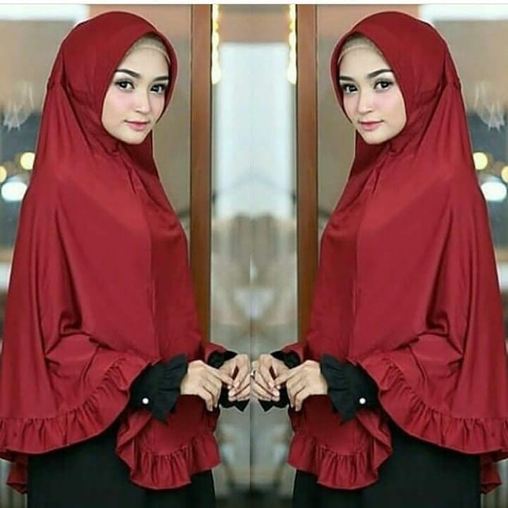 HIJAB DAILY AZRIAH REMPEL JUMBO BERGO REMPEL HIJAB INSTAN JILBAB INSTAN KERUDUNG KHIMAR