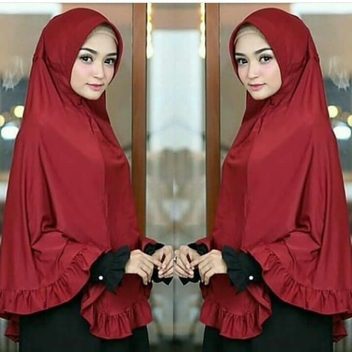 HIJAB DAILY AZRIAH REMPEL JUMBO BERGO REMPEL HIJAB INSTAN JILBAB INSTAN KERUDUNG KHIMAR