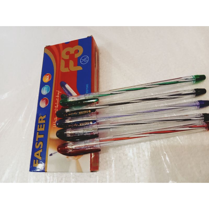 

PULPEN BALLPOIN PENA ALAT TULIS FASTER F3 HITAM