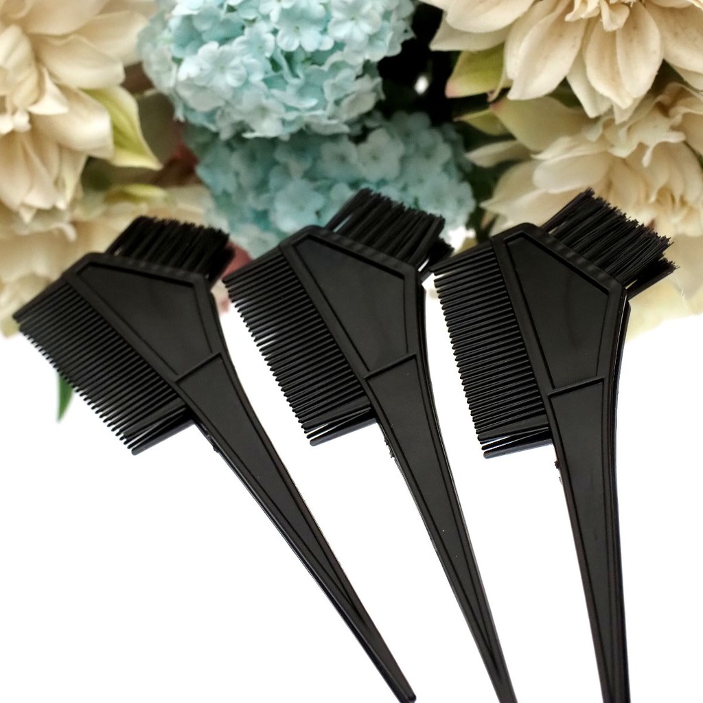 Sisir Kuas Cat Rambut Aplikator Semir Rambut Sisir Cat Rebonding Smoothing Plastik Hitam Hair Dye Comb Styling Murah