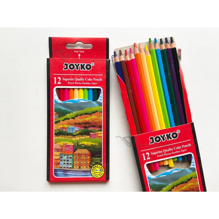 Color Pencil | Pensil Warna Joyko Jumbo Lead Isi Tebal CP-113 12 Warna