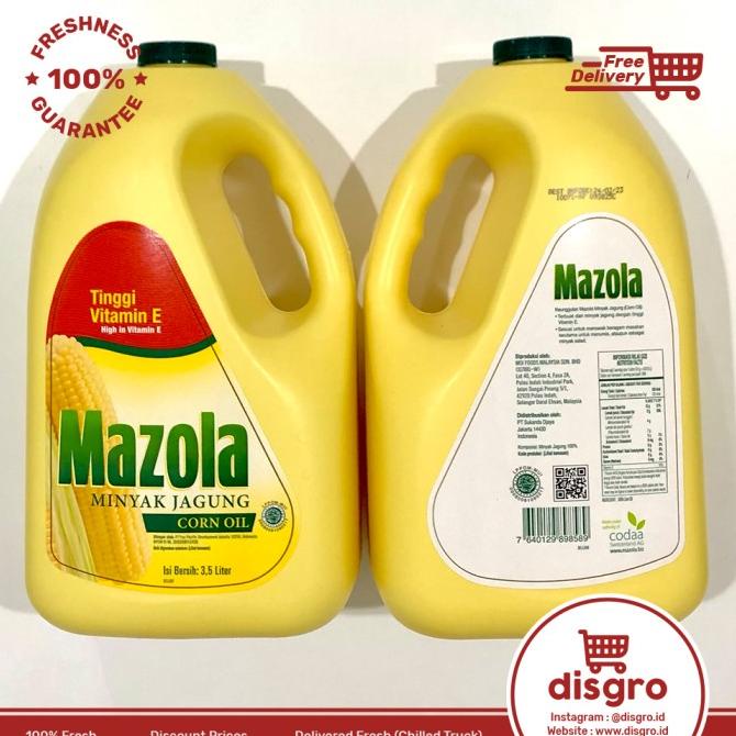 

BISA COD Mazola corn oil 3,5L Minyak jagung 3,5 L PROMO