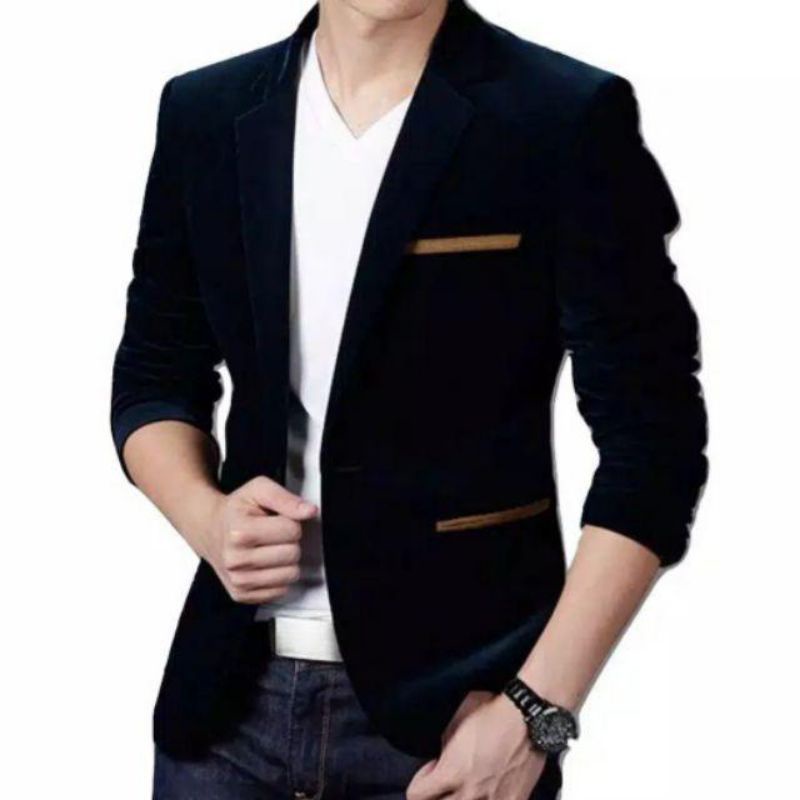 Jas pria slimfit Formal/blazer hitam slimfit Formal-blazer formal slimfit pria