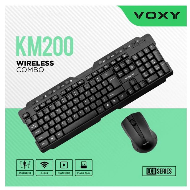 keyboard mouse wireless voxy km 200 eco series. wireless keyboard + mouse gaming. keyboard + mouse wireless gaming