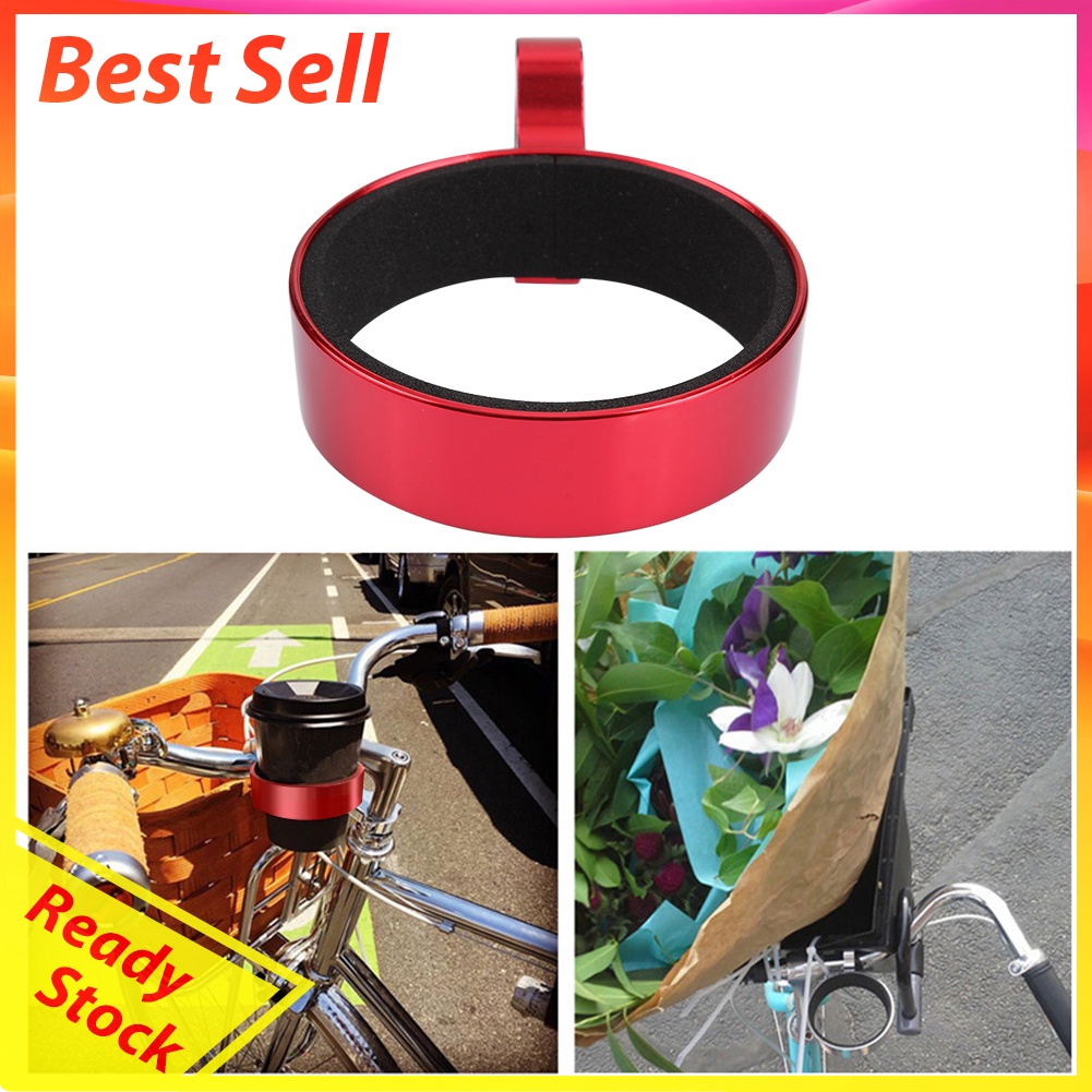 Aluminum Bicycle Cup Holder Bike Coffee Drinks Cup Handlebar Mount Stand