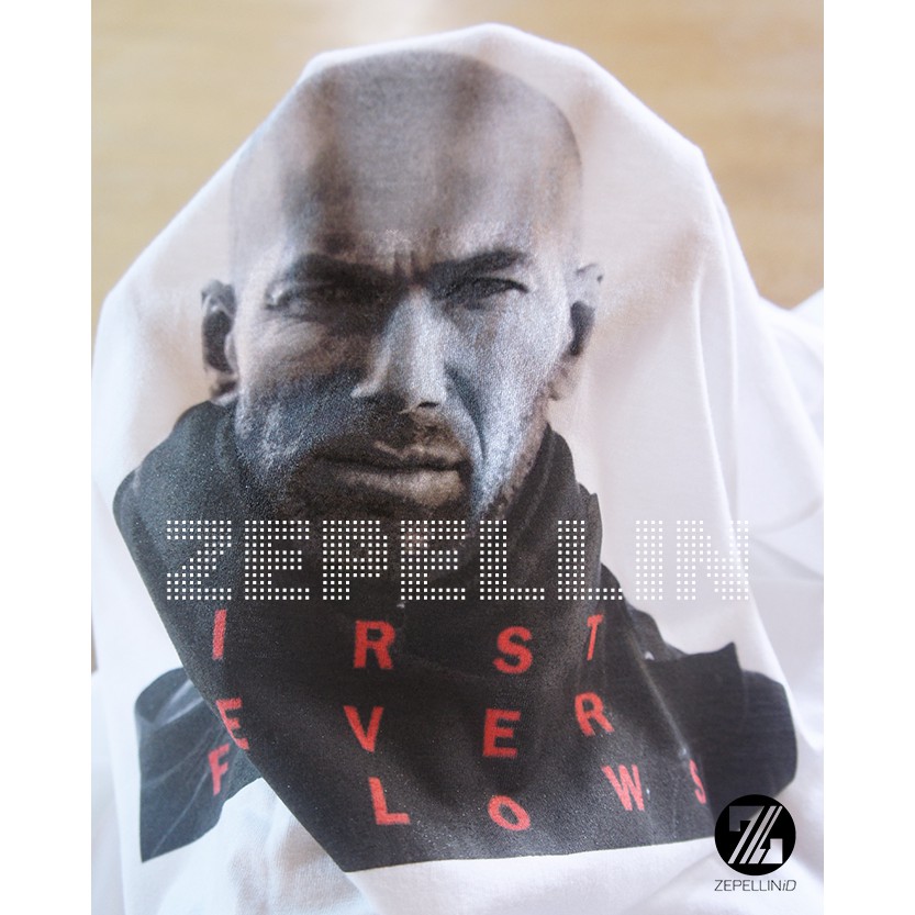 KAOS TSHIRT ADIDAS FIRST NEVER FOLLOWS ( ZIDANE COVER ) BAJU BOLA