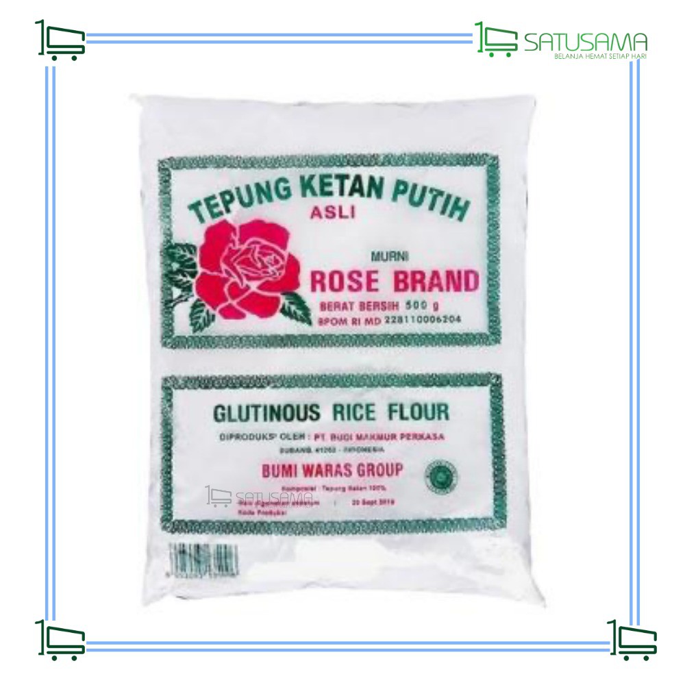 

Tepung Beras Ketan Putih Rose Brand 500gr / satusama