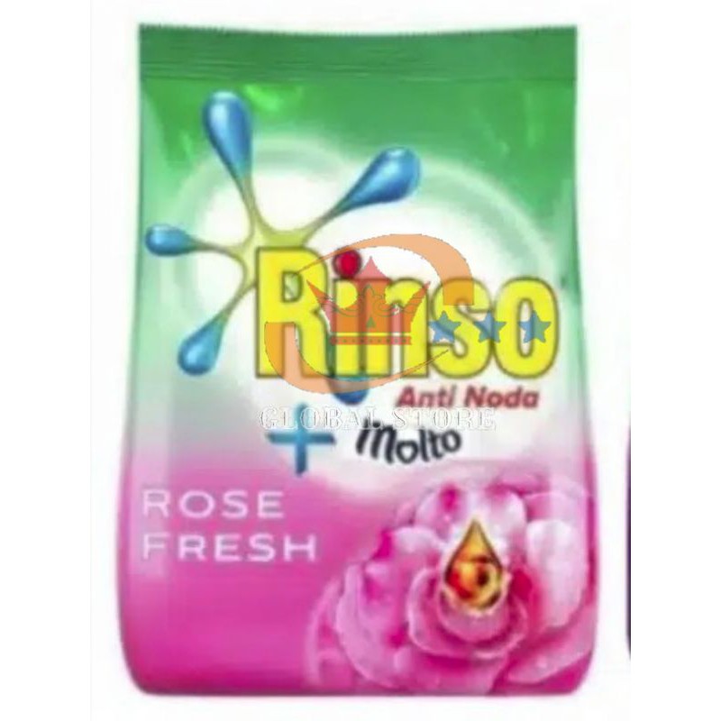 rinso detergent bubuk + pengharum molto 215/195gr