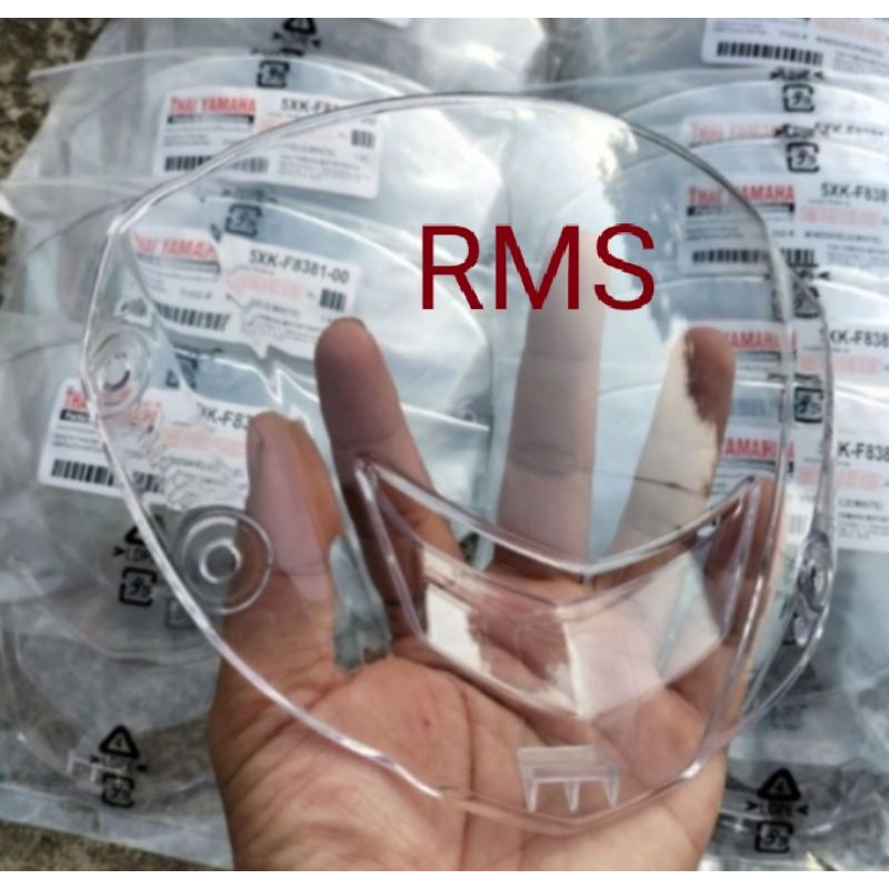 cover visor batok depan yamah fiz r /satria 2 tak hiu /supra x 125 lama/ karisma x 125 warna putih b