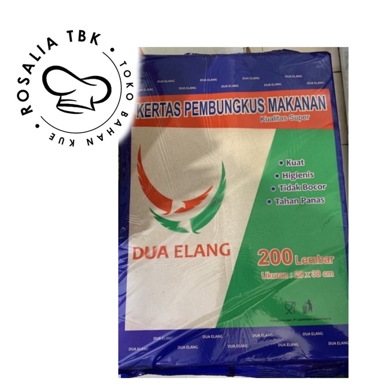 KERTAS MINYAK DUA ELANG 200pcs