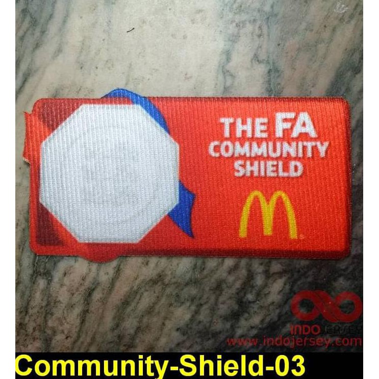 Produk Unggulan Patch Badge Flock Epl Bpl Liga Inggris - Community Shield 03