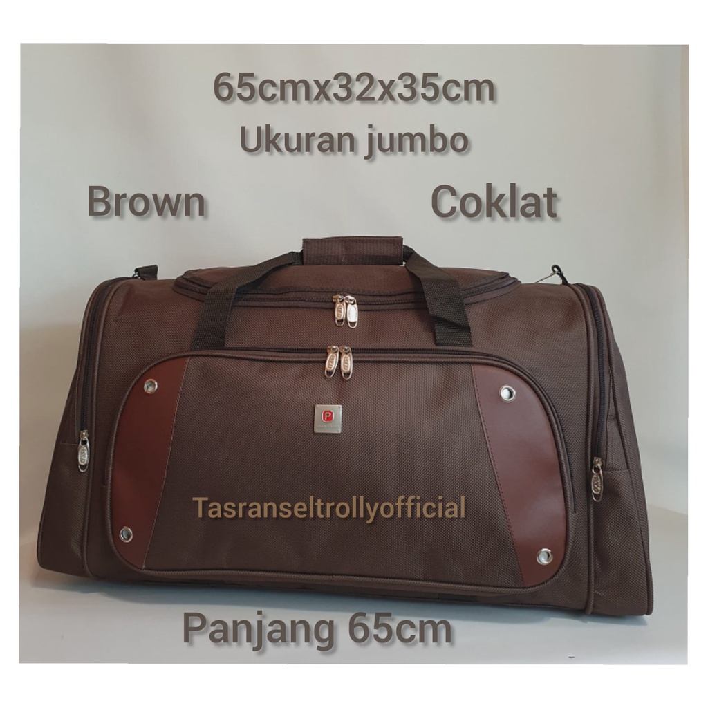 Tas Pakaian Travel Bag Polo Interclub 65cmx32x35cm ukuran Jumbo original.
