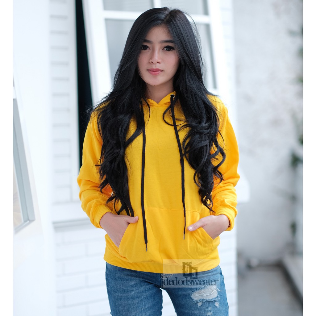 Sweater Wanita Sweater Polos Hodie Fleece