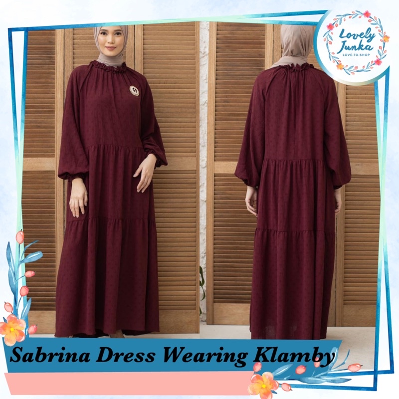 SABRINA DRESS WEARING KLAMBY (POMEGRANATE XS S)