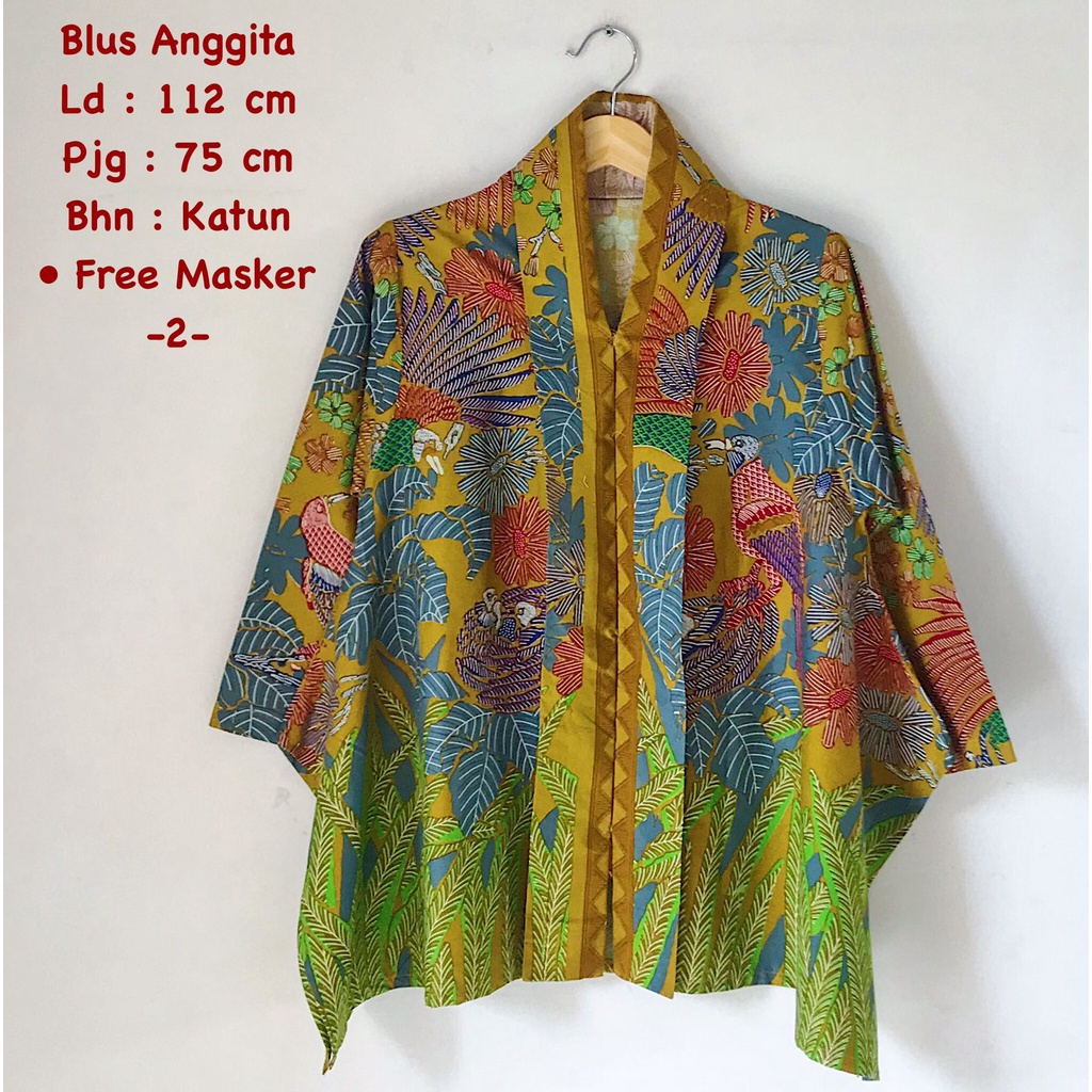 Blus anggita#2 batik solo atasan kerja modern