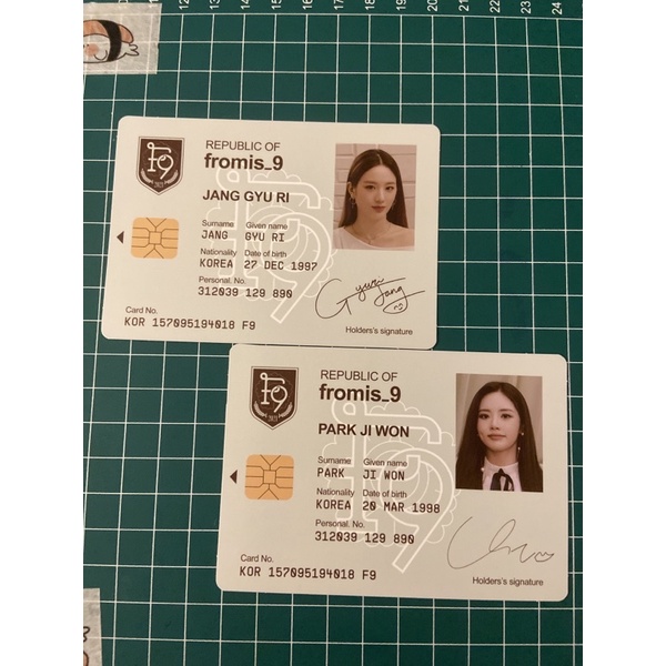fromis_9 9Way Ticket Id Card Gyuri Jiwon Jisun