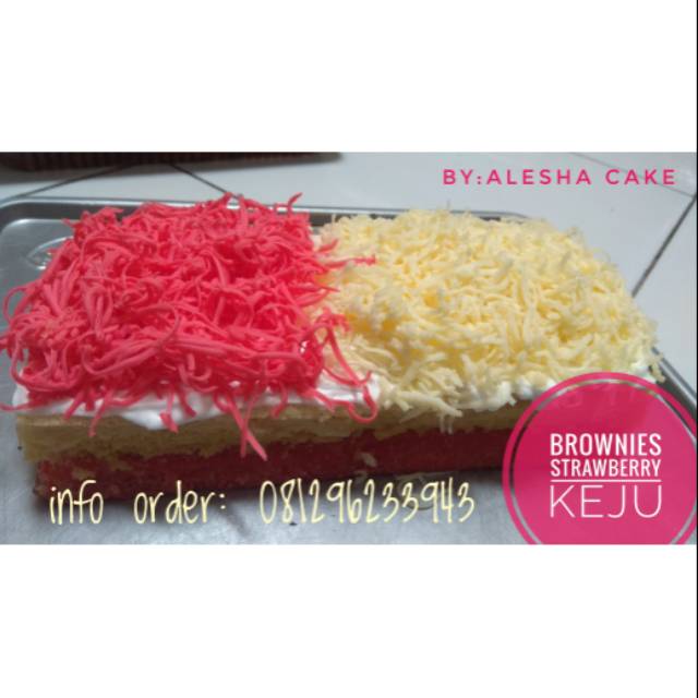 

Brownies Strawberry keju