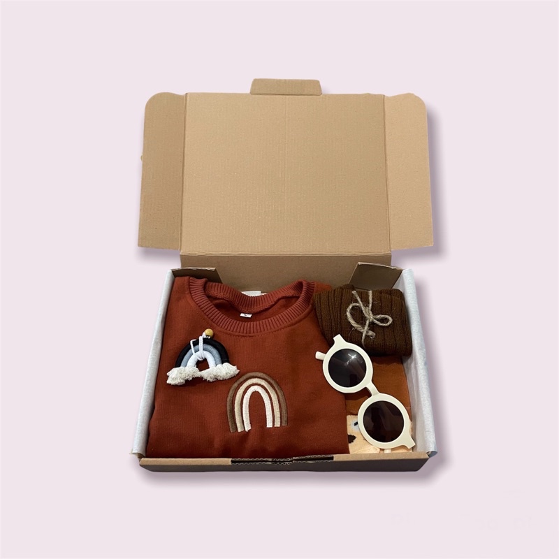 Little Prabu | Hampers Anak 1-4 Tahun | Hampers Bayi | Kado Ultah | Hampers Balita | Hampers Perempuan | Hampers Laki-laki-Terracotta L