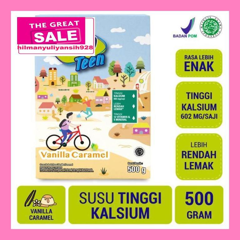 

02T4Dpsum Hilo Teen Vanilla Caramel 500Gr - Susu Tinggi Kalsium S30Ytd50