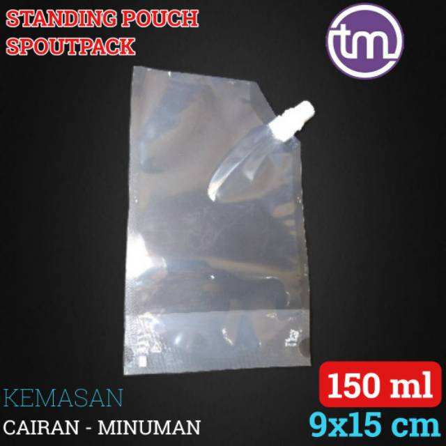STANDING POUCH 150ML SPOUTPACK PLASTIK KEMASAN CAIRAN MINUMAN MINYAK