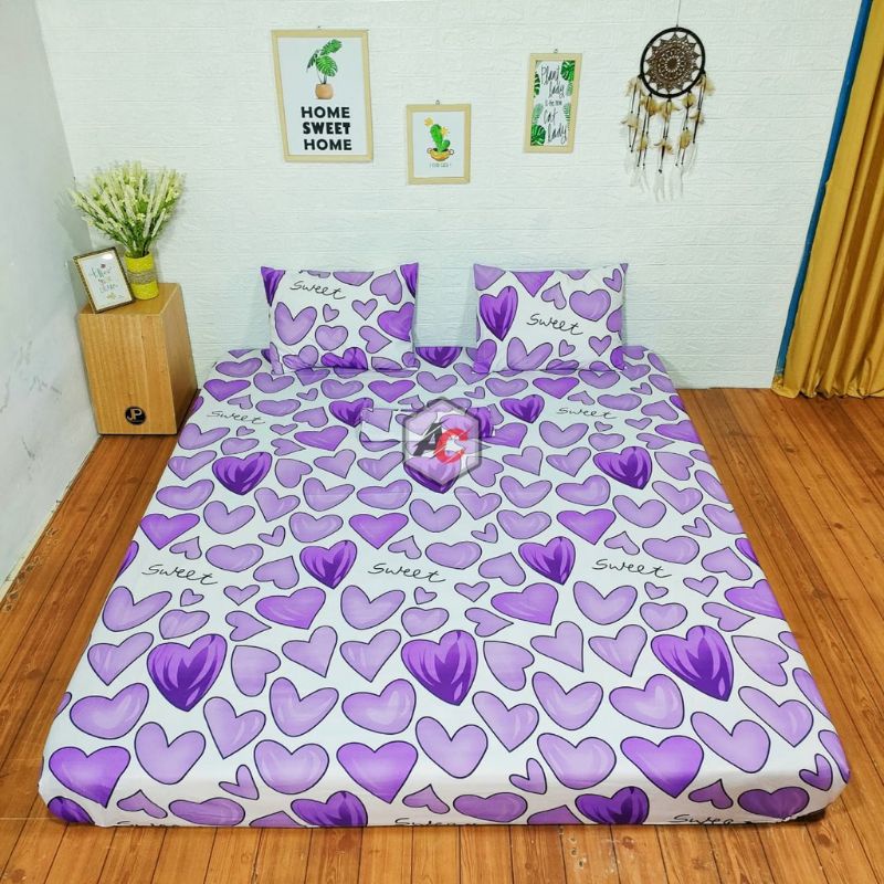 Sprei Homemade Murah Motif Purple love new