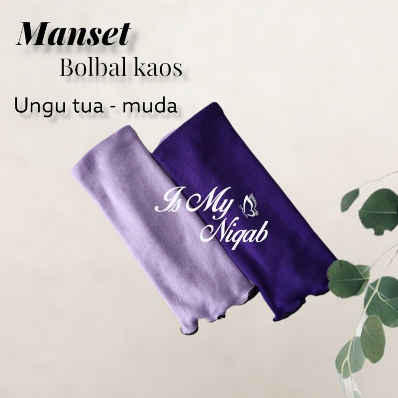 Handsock manset bolbal bolak balik bahan kaos rayon