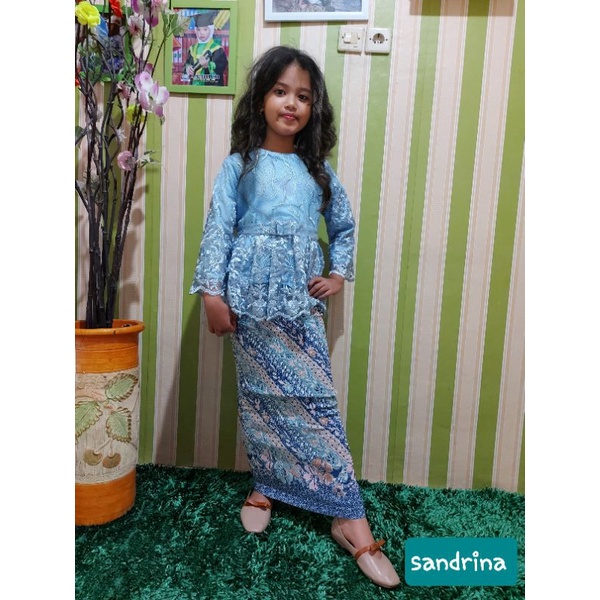 KEBAYA WISUDA ANAK/PESTA STELAN ROK PLISKET