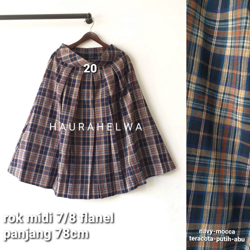 ROK FLANEL IMPORT MIDI 7/8 TARTAN HAURAHELWA-20