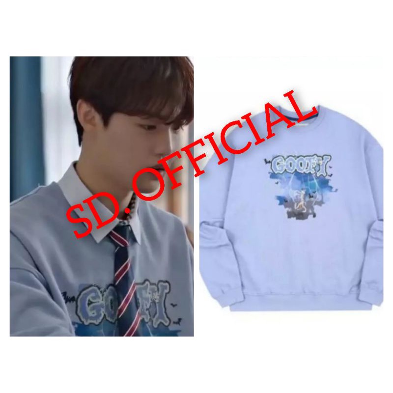 Sweater Basic Tresure Kim Doyoung Goofy Halloween DTF Print