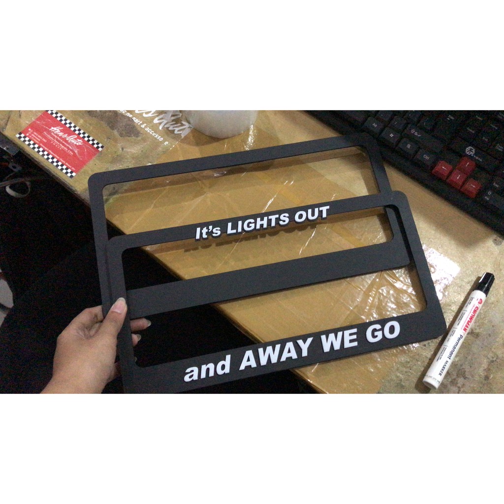 BINGKAI PLAT NOMOR MOBIL MODEL JDM CUSTOM UKURAN KECIL