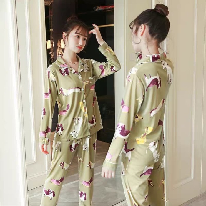 baju tidur wanita PP kaos piyama import mf 02