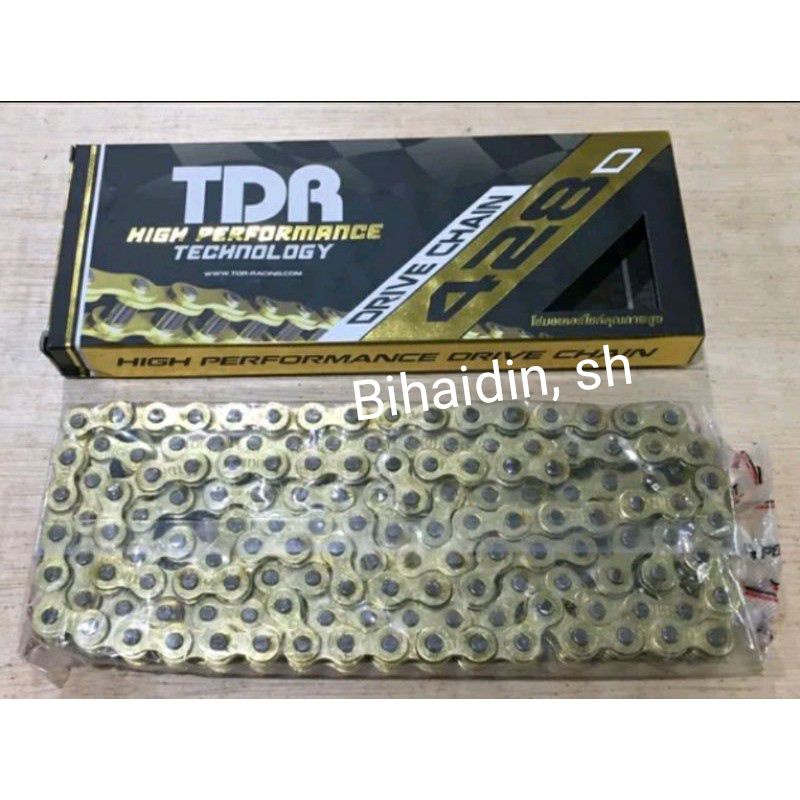 rantai tdr 428d 140L gold klx s/L/bf 150,d tracker, crf 150,wr 155,ts 125